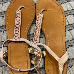 Rose gold sandal